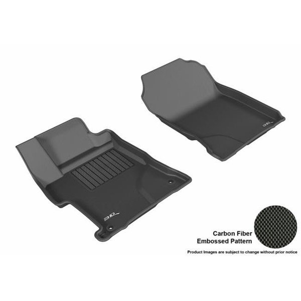 Powerplay 3D Maxpider Front Row Custom Fit Kagu Black Floor Mat for 2014-2015 SDN Honda Civic Models PO605933